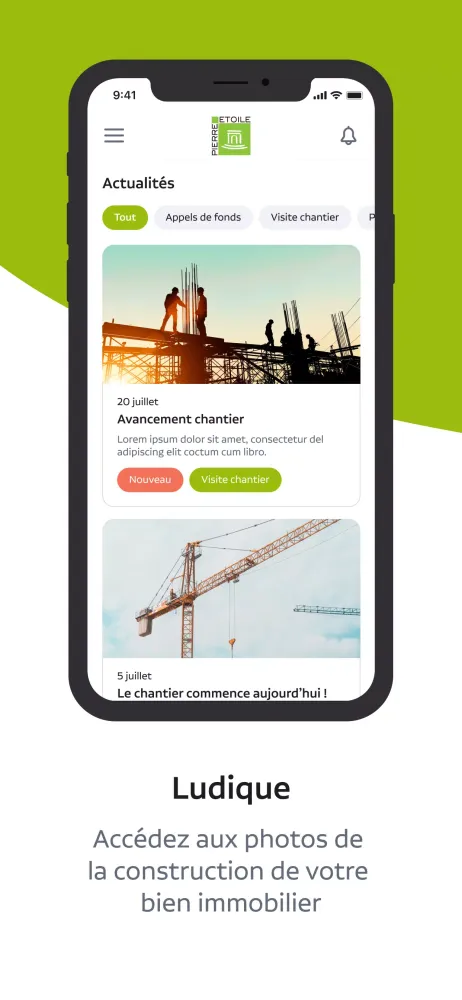 ภาพหน้าจอของ Espace Client Pierre Etoile