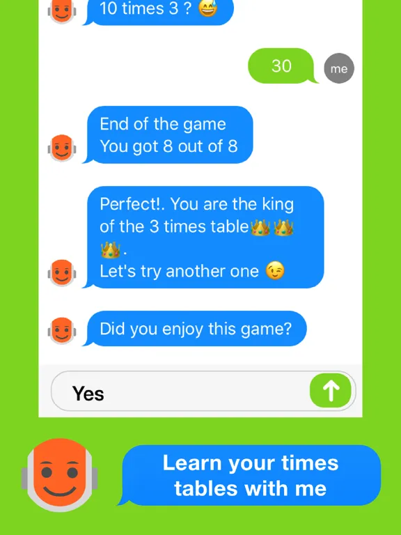 Math Chat - my robot teacher iPad  Ekran Görüntüleri