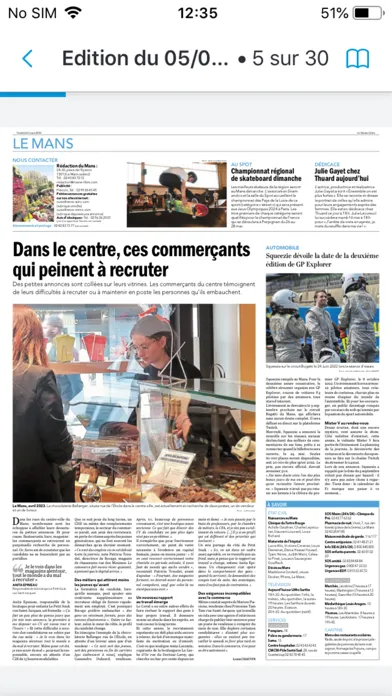 Captures d'écran de Le Maine Libre - Le Journal