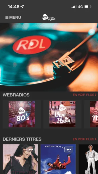 Screenshot di RDL "La Radio qui Chante"
