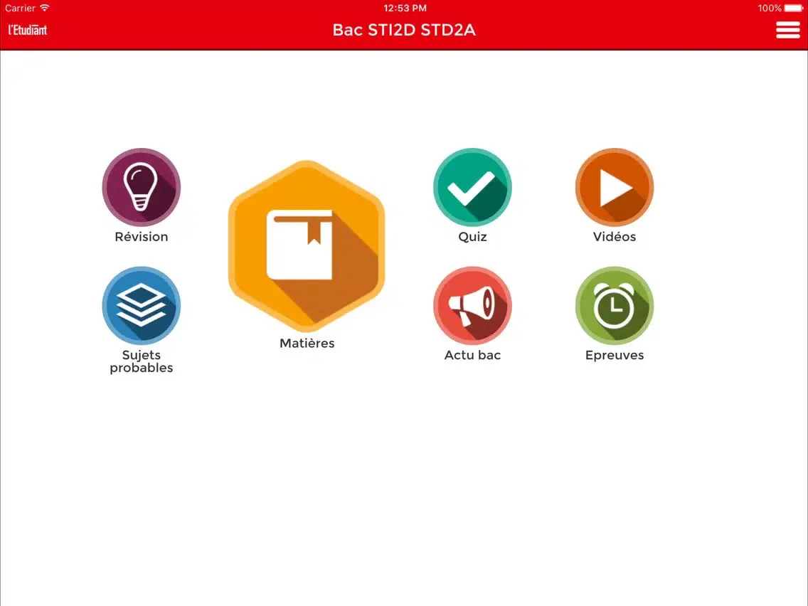 Bac STI2D STD2A - L'Etudiant iPad  Screenshots