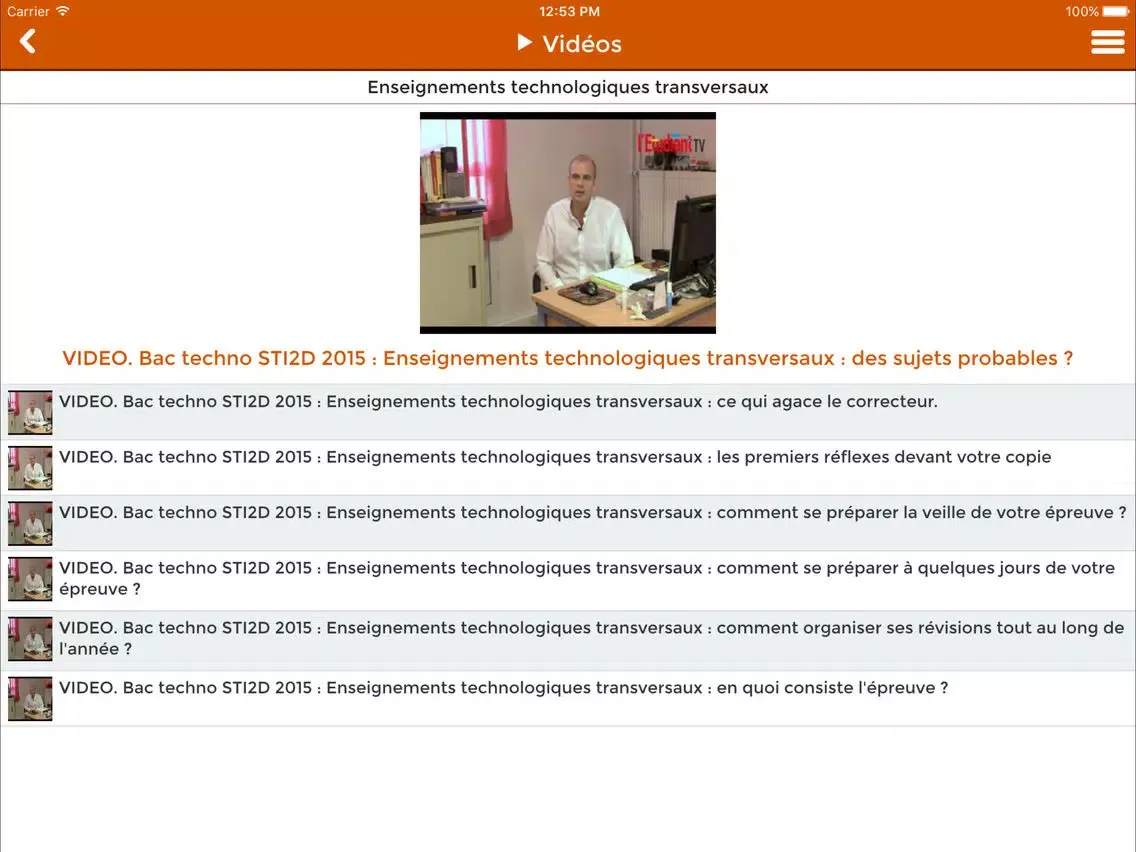 Bac STI2D STD2A - L'Etudiant iPad  Screenshots