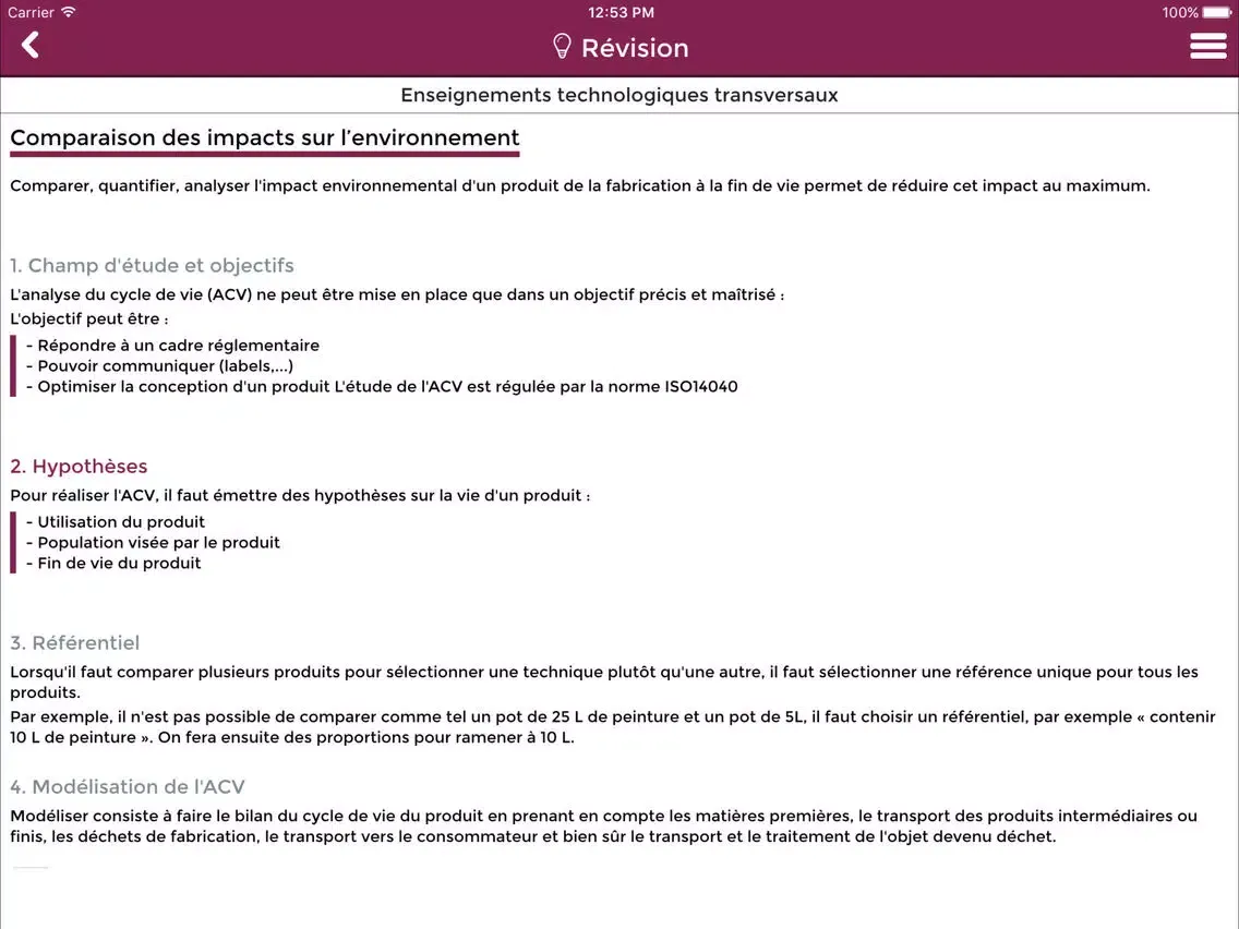 Bac STI2D STD2A - L'Etudiant iPad  Screenshots