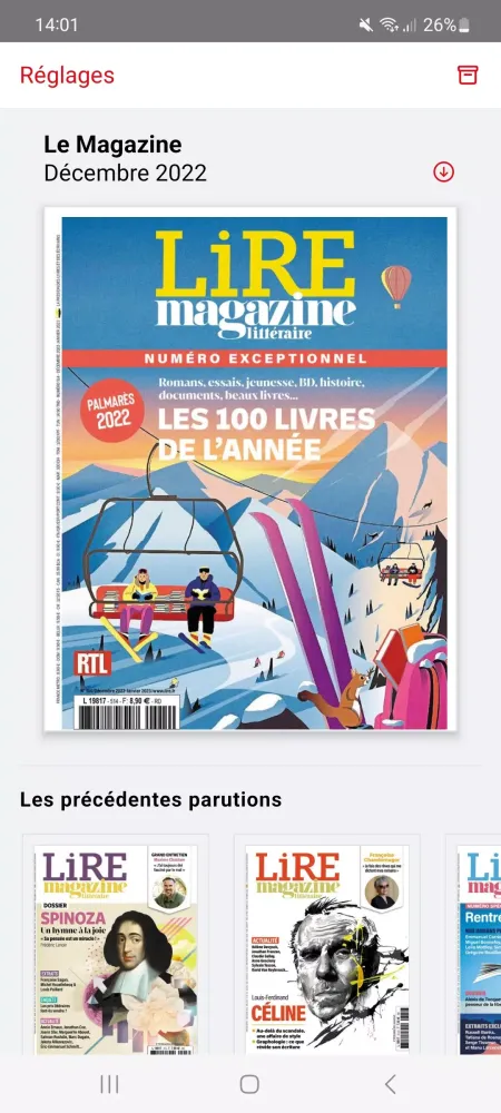 Capturas de tela do Lire avec Ouest-France