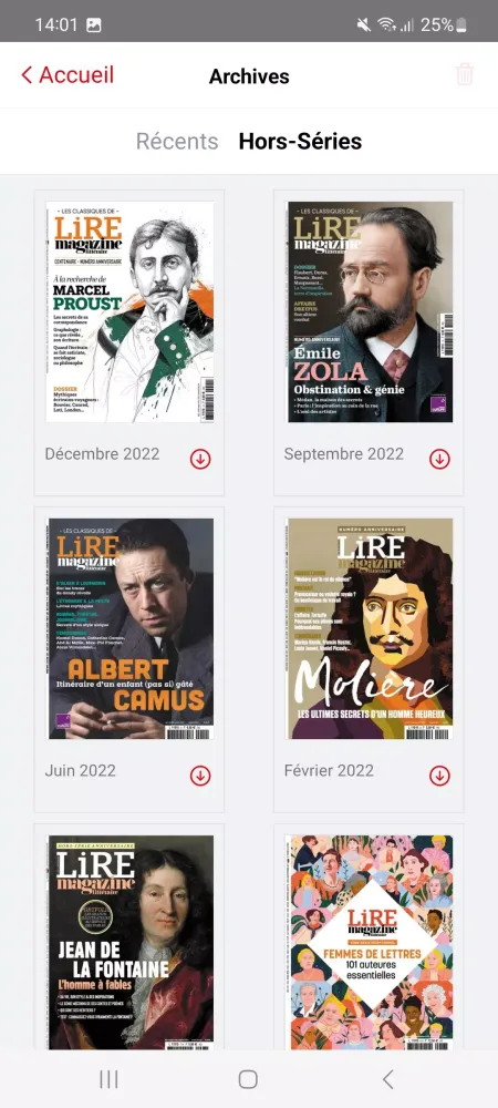 Capturas de tela do Lire avec Ouest-France