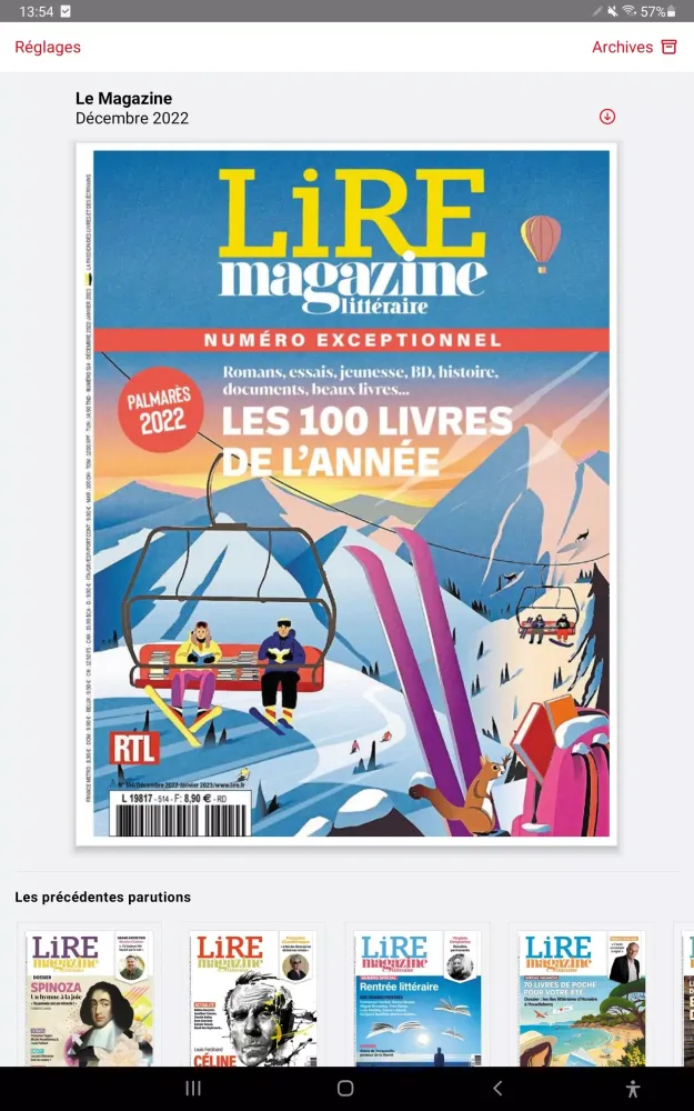 Capturas de tela do Lire avec Ouest-France