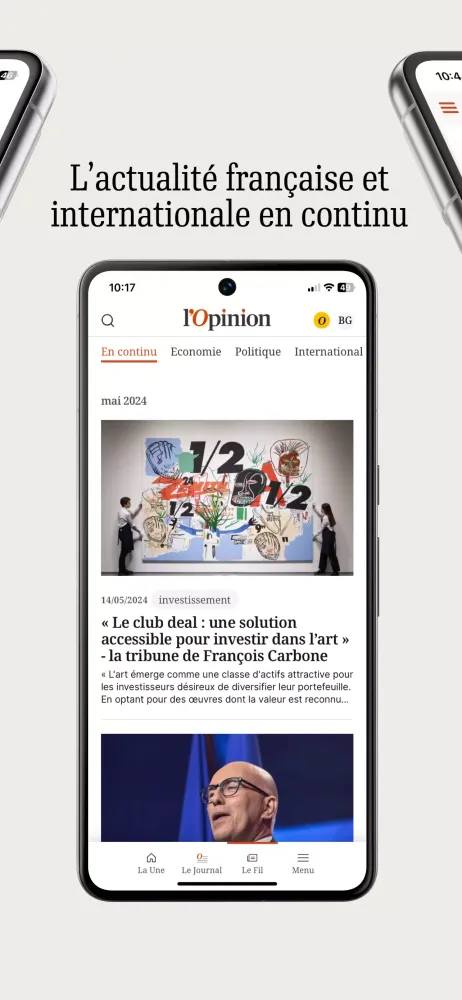 Ảnh chụp màn hình của l'Opinion