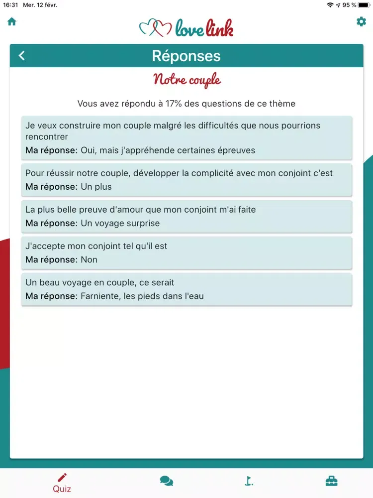 Capturas de tela do Lovelink - Pour mieux s'aimer iPad 