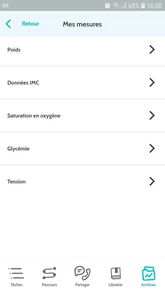 Maela Patient Screenshots