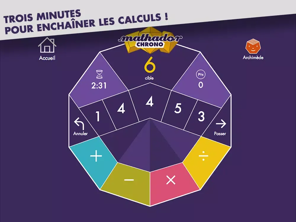 Mathador Chrono iPad  स्क्रीनशॉट