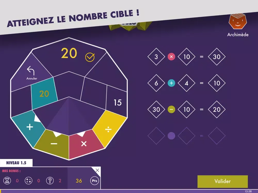 Screenshot di Mathador Solo iPad 