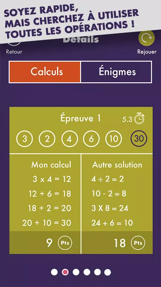 Screenshot di Mathador Solo