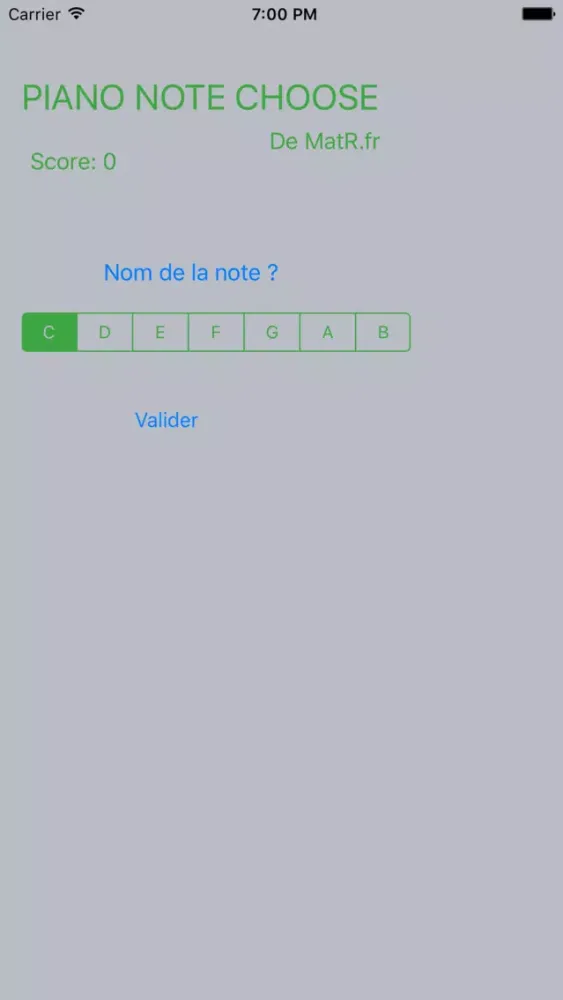 Piano Note Choose 스크린샷