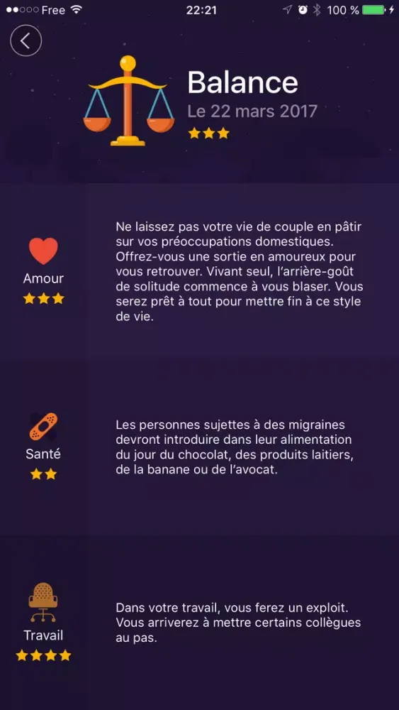 Horoscope Astral - horoscope quotidien gratuit スクリーンショット