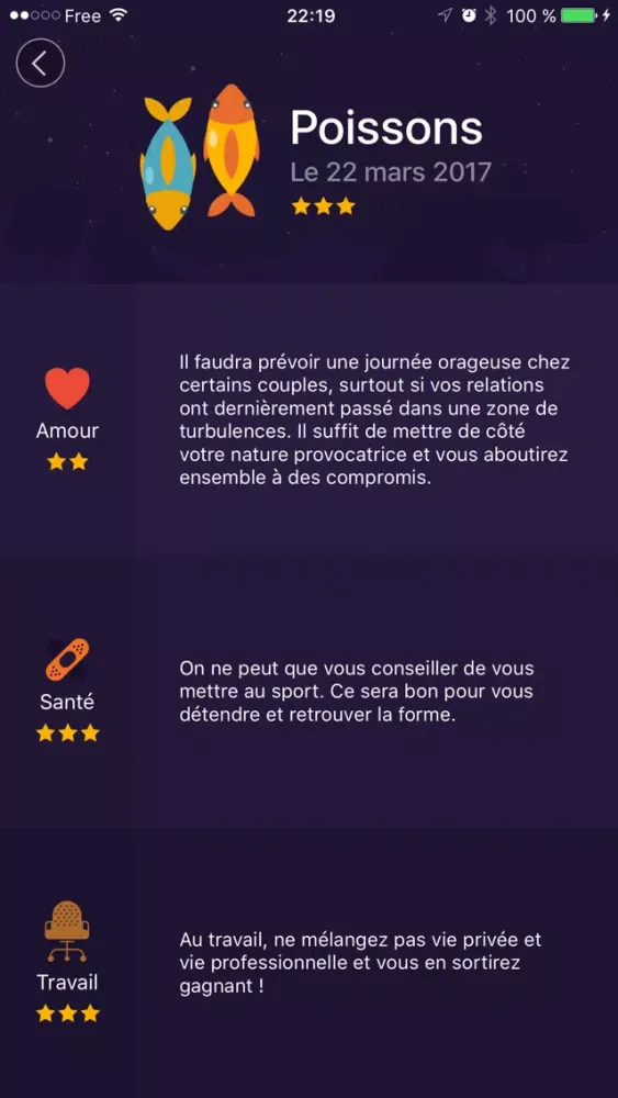 Horoscope Astral - horoscope quotidien gratuit スクリーンショット