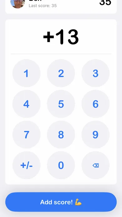 iScore : simple score keeper 스크린샷