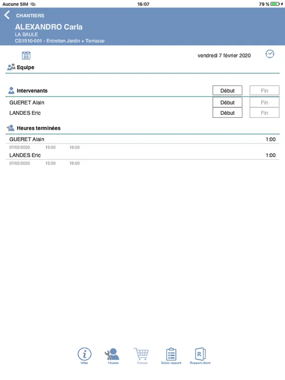 ภาพหน้าจอของ MédiaSofts Mobilité iPad 
