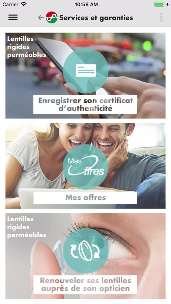 Mon Passeport Lentilles应用截图