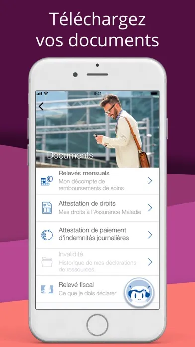 Captures d'écran de Compte ameli