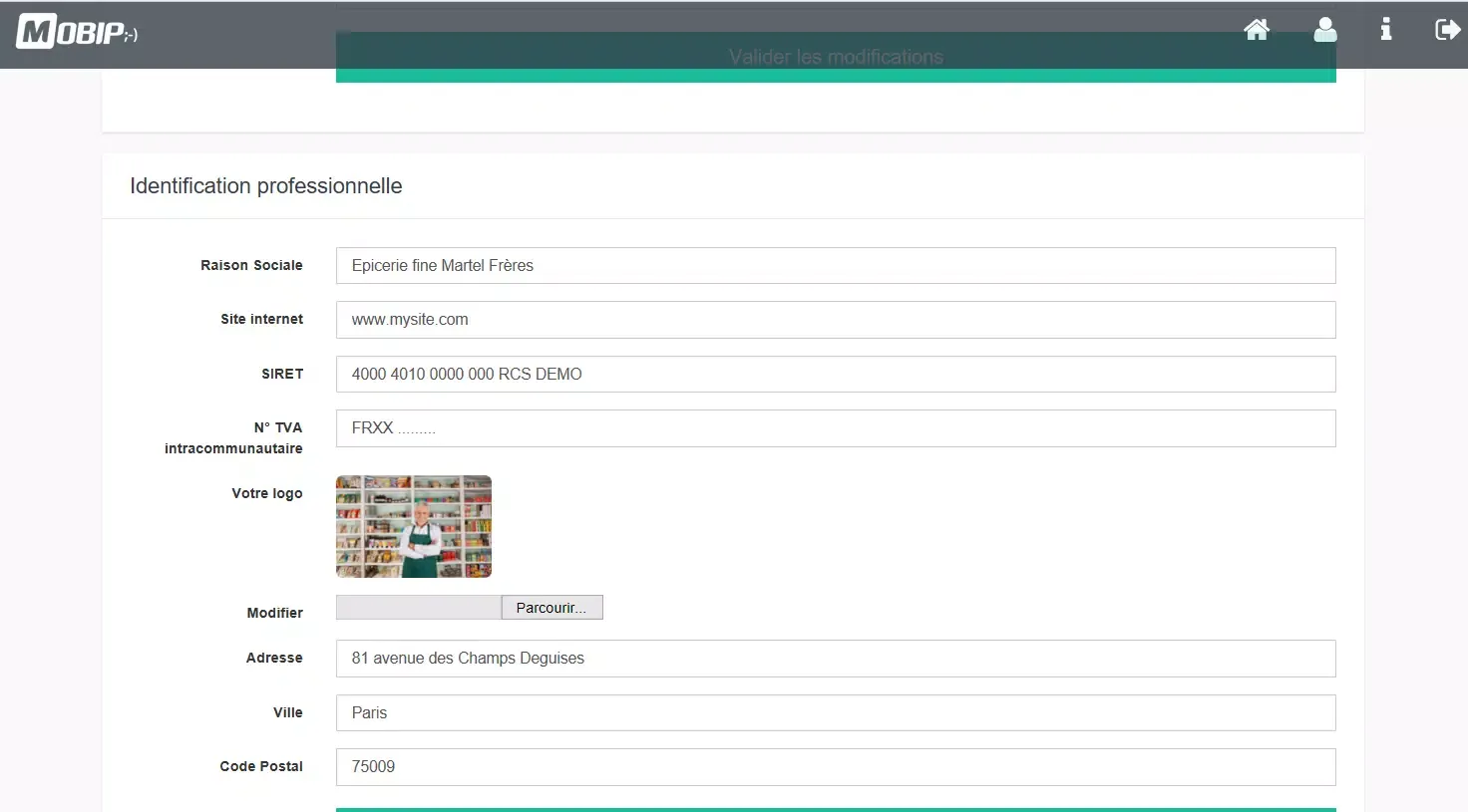 Capturas de pantalla de MOBIP ;-) Paiement par mobile