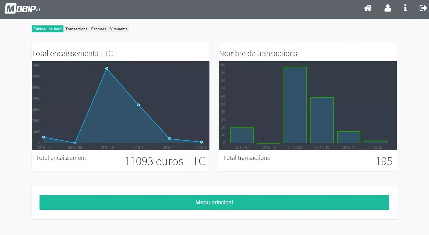 Capturas de pantalla de MOBIP ;-) Paiement par mobile