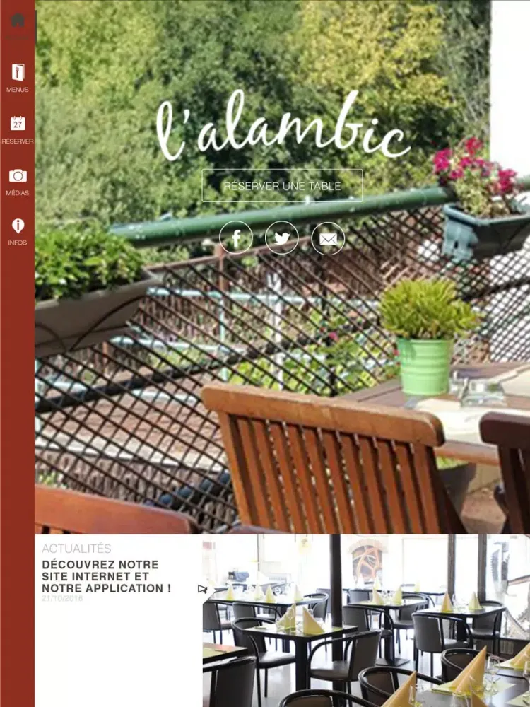 Zrzuty ekranu L'Alambic - Isle s/ la Sorgue iPad 