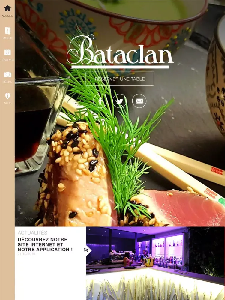 Bataclan - Restaurant iPad  Screenshots