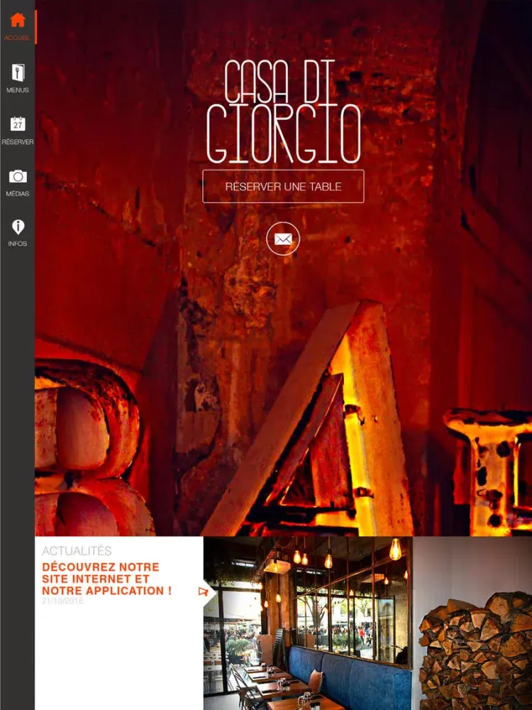 Tangkapan layar Casa di Giorgio - Restaurant iPad 