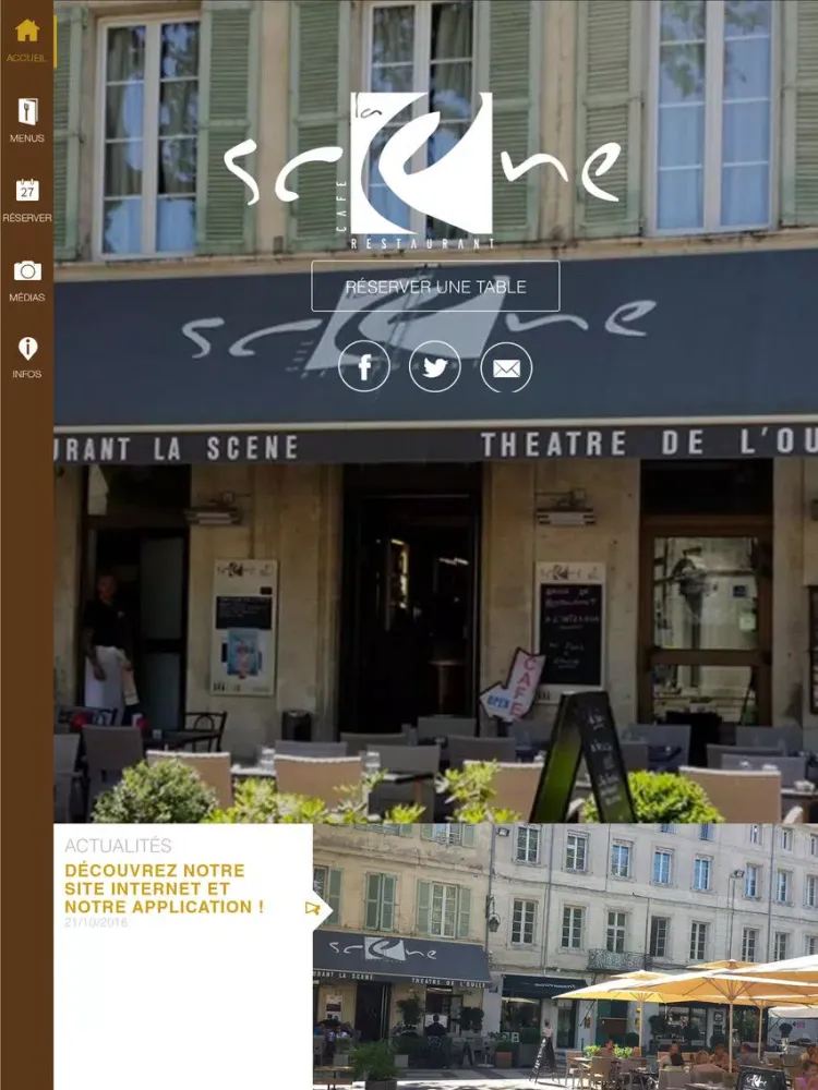 La Scène - Restaurant Avignon iPad 應用截圖
