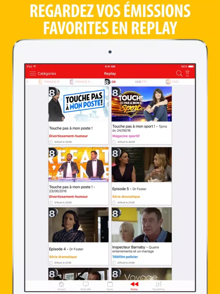 Télé Poche Guide TV iPad 应用截图