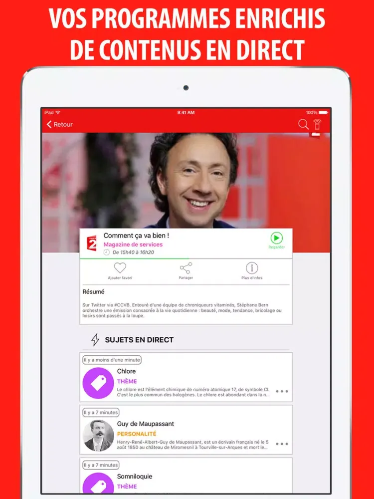 Télé Poche Guide TV iPad 应用截图