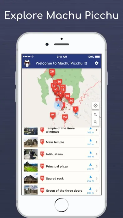 Tangkapan layar Machu picchu audioguide