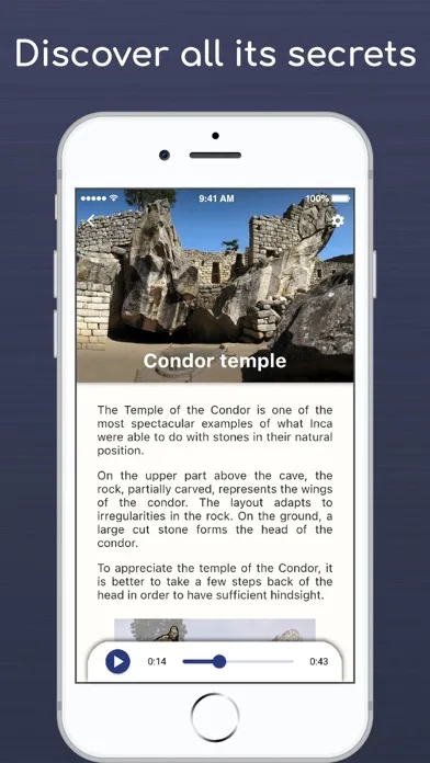 Tangkapan layar Machu picchu audioguide