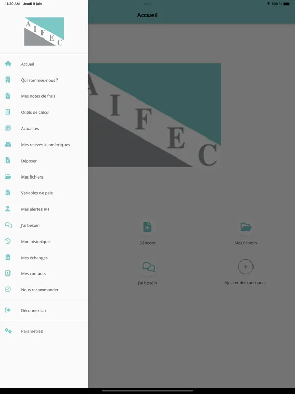 AIFEC iPad  Screenshots