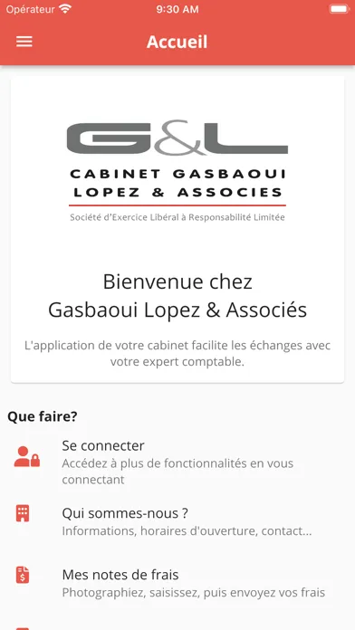Capturas de tela do Cabinet gasboui Lopez et assoc