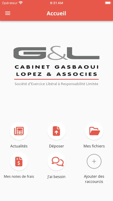 Capturas de tela do Cabinet gasboui Lopez et assoc