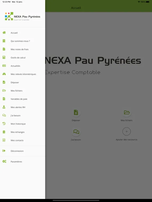 Tangkapan layar Nexa Pau Pyrénées iPad 