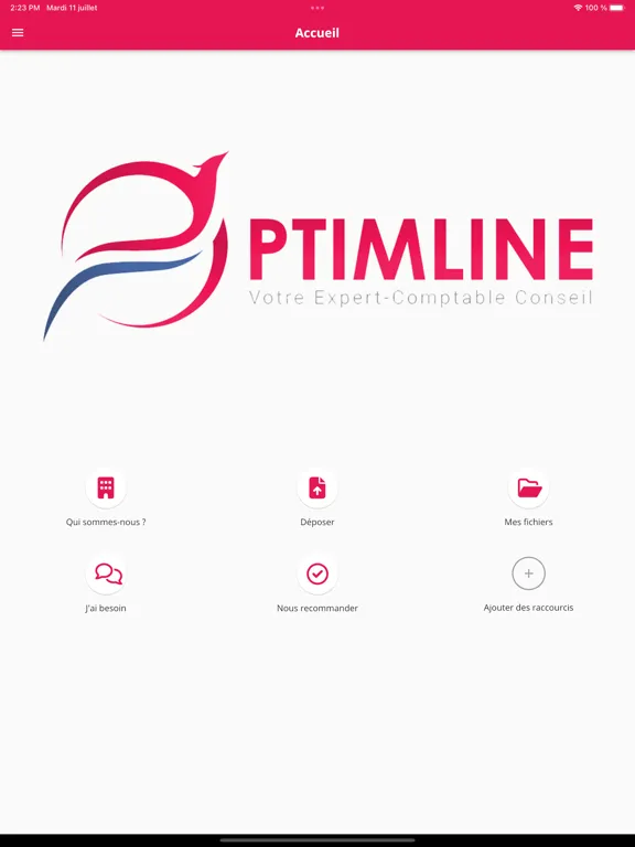 OPTIMLINE iPad  Screenshots