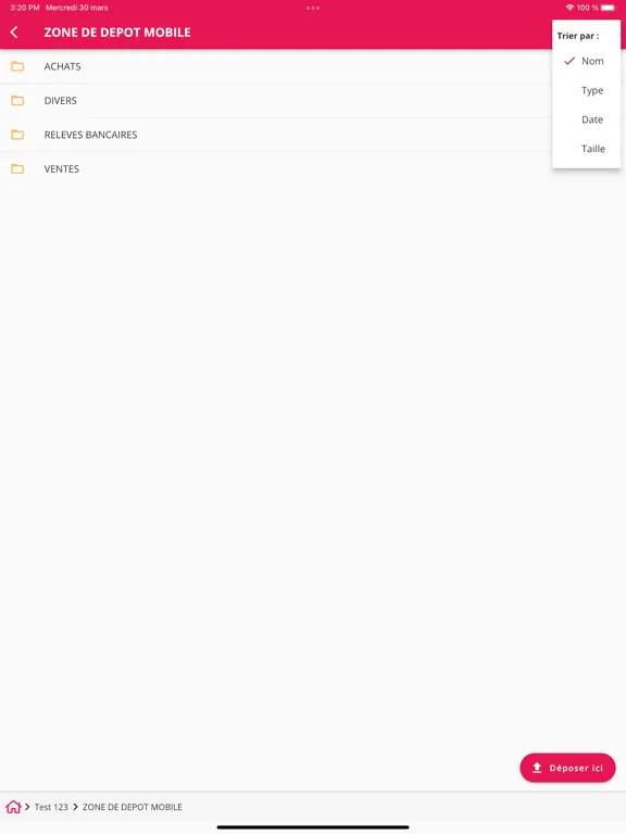 OPTIMLINE iPad  Screenshots