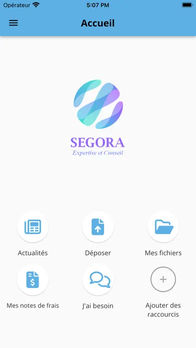 Tangkapan skrin Segora Expertise et Conseil