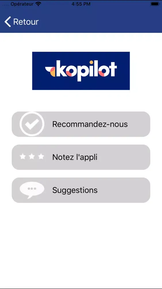 Kopilot-Conseil Screenshots