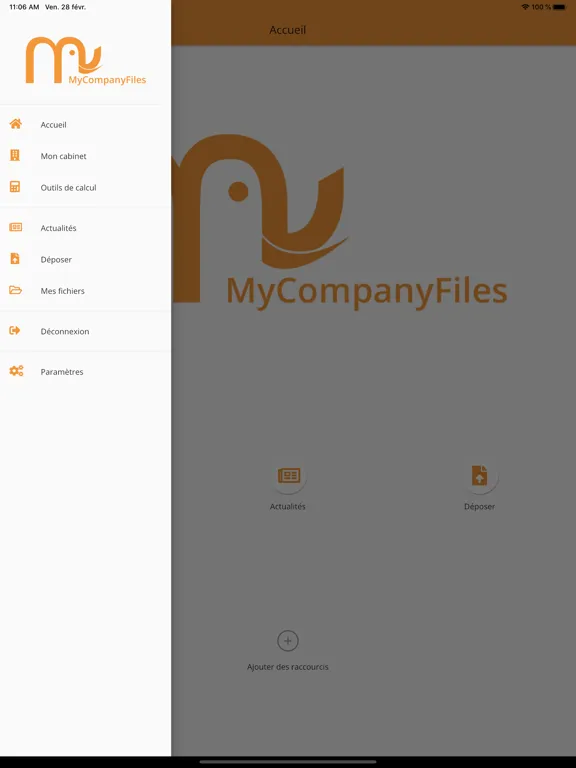 Captures d'écran de MyCompanyFiles iPad 