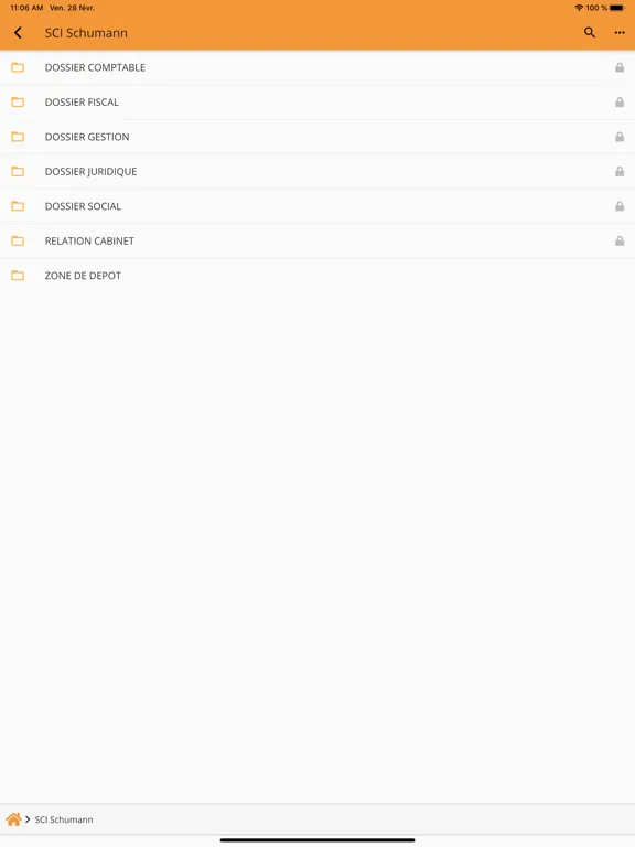 Captures d'écran de MyCompanyFiles iPad 