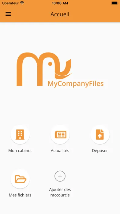 Captures d'écran de MyCompanyFiles