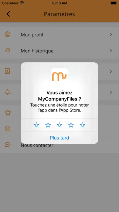 Captures d'écran de MyCompanyFiles