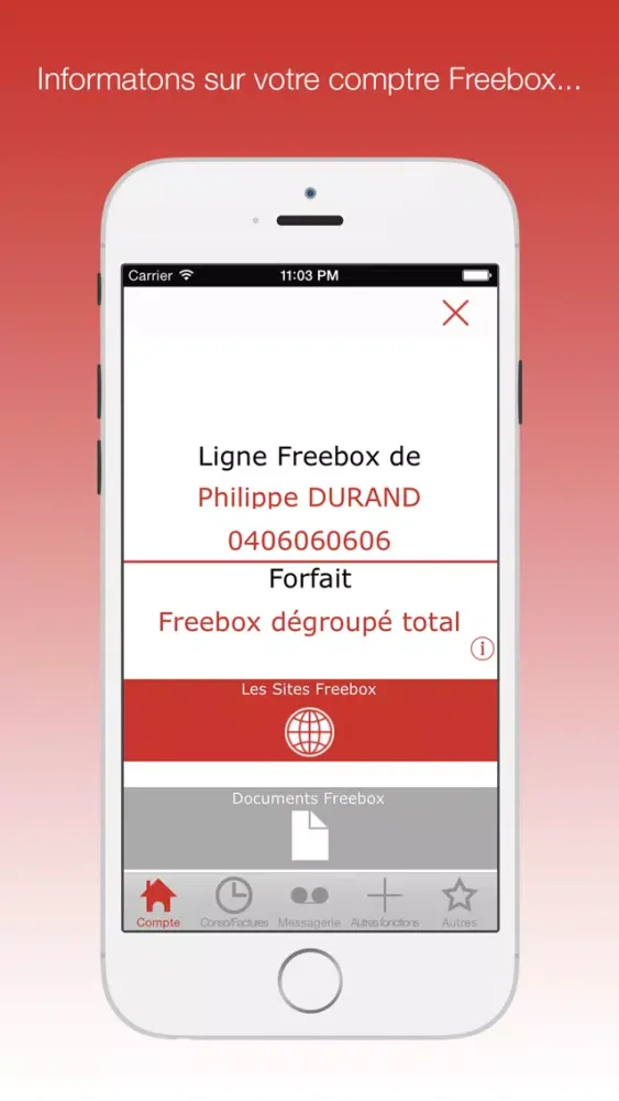 Mon compte Freebox : votre compagnon pour le suivi conso & messagerie free Ekran Görüntüleri