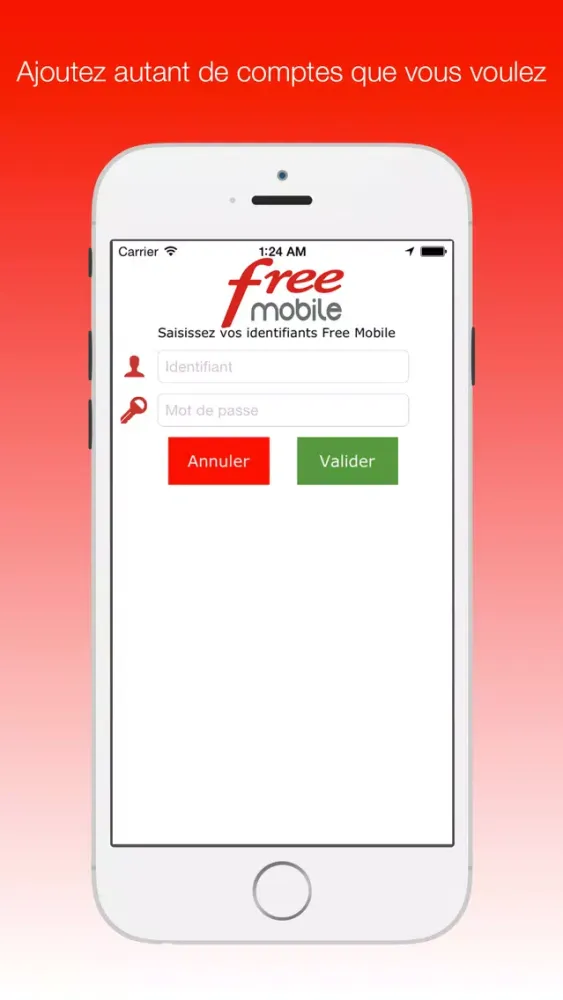 Capturas de pantalla de Mon compte Free Mobile Premium : votre compagnon pour le suivi conso & messagerie