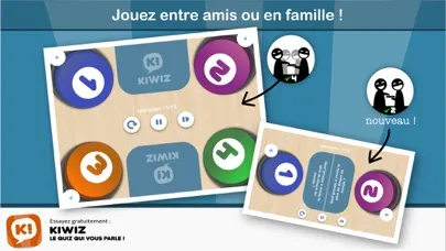 Captures d'écran de Kiwiz : le quiz qui vous parle !