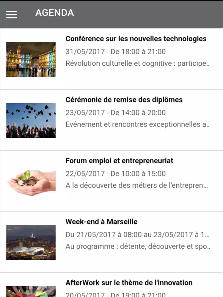 Capturas de pantalla de INSA ALUMNI iPad 
