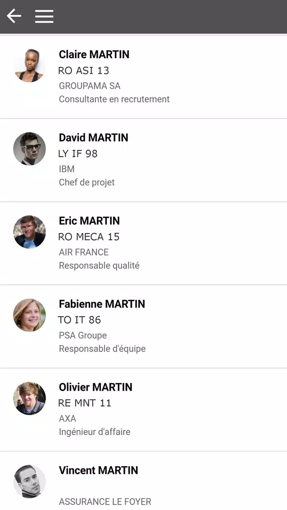 Capturas de pantalla de INSA ALUMNI